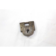 Old Pad Lock Antique Rare Key Iron Pure Silver Koftgari Collectible Gift D678